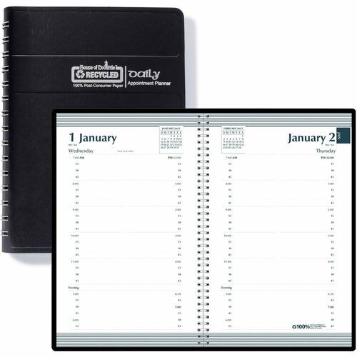 Daily Calendar Planner: 312 Sheets, Planner Ruled, White Paper